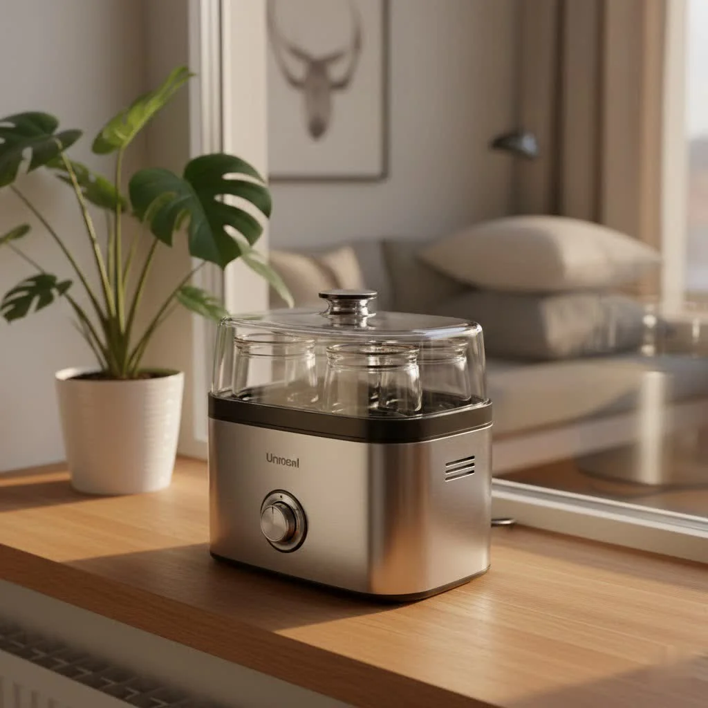 Cuisinart frozen yogurt maker on a kitchen counter