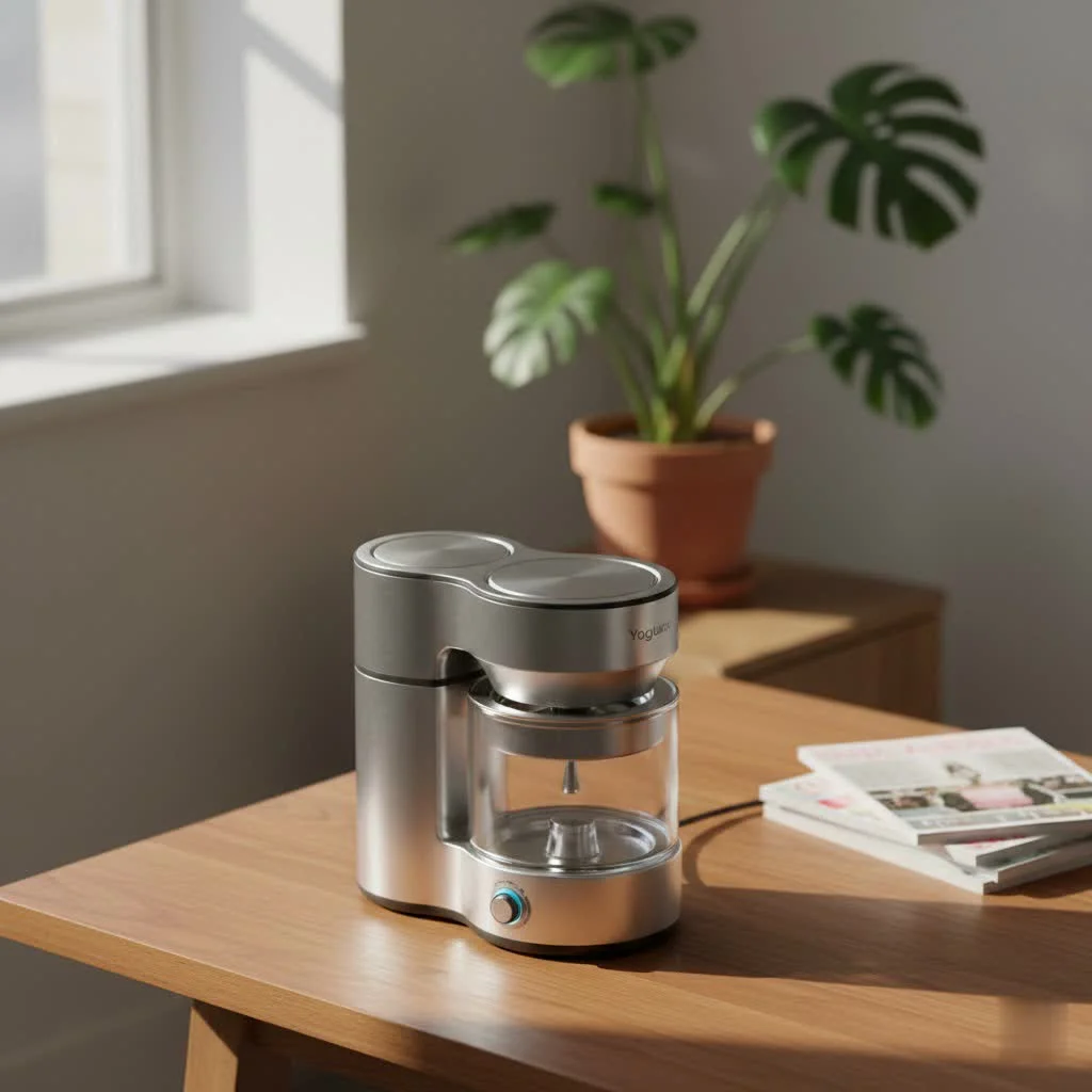 Home frozen yogurt maker crafting creamy delights