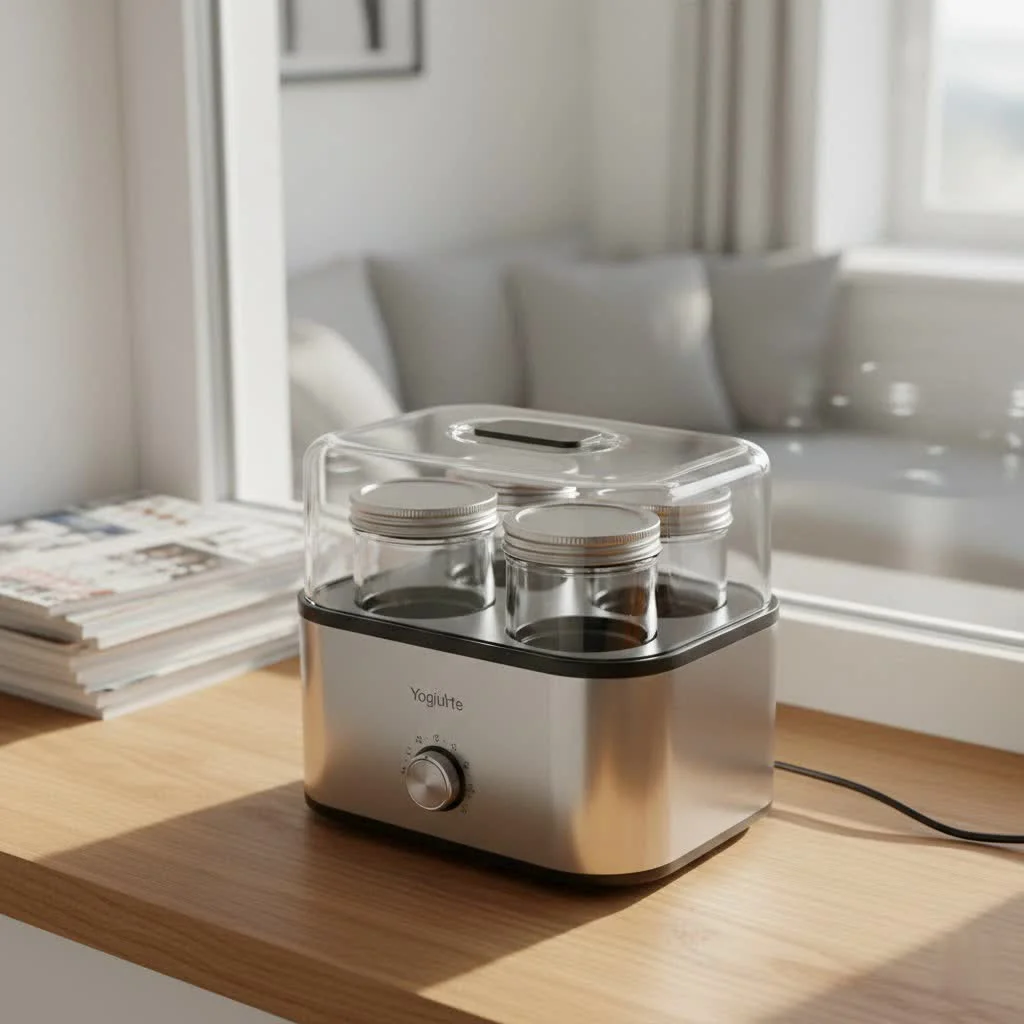 Dash Greek Yogurt Maker with a bowl of fresh yogurt